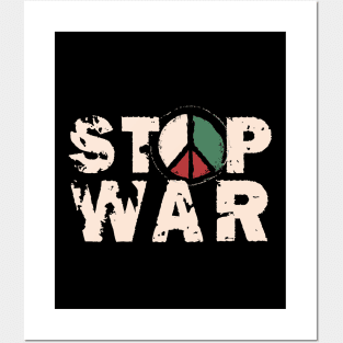 Stop War - Peace For Palestine Posters and Art